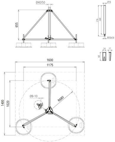 Productafbeelding Dehn Driepoot