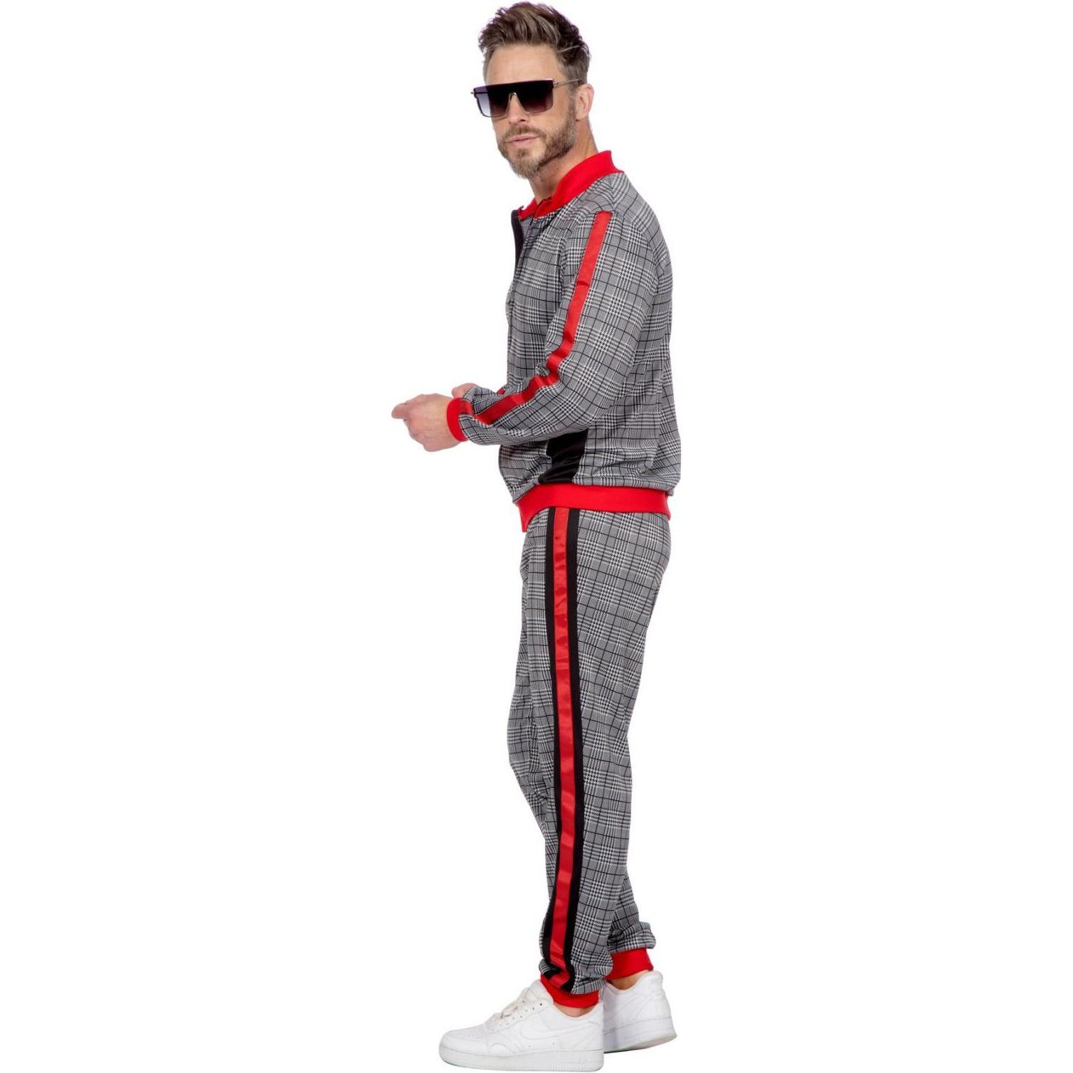 Thumbnail - Metamorph Hipster Trainingsanzug grau-kariert (XL)