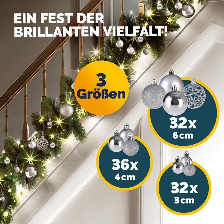 Image du produit Deuba Boules de sapin de Noël (100 -pièce)