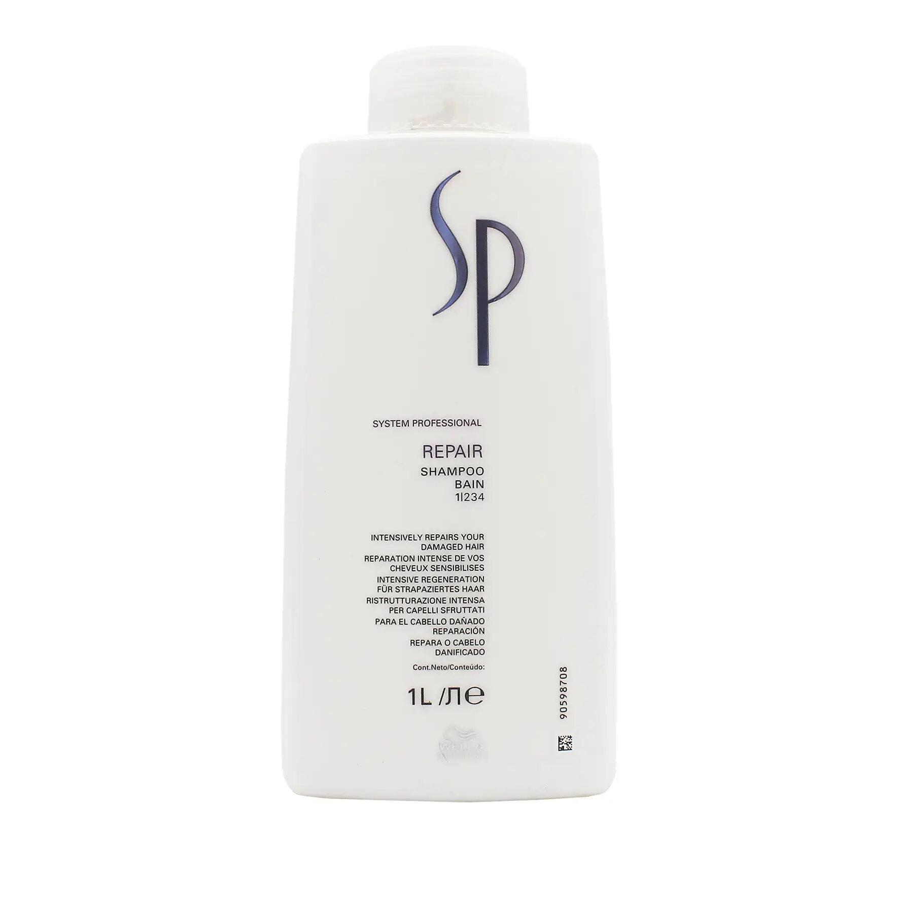 Wella, Shampoo + Conditioner, Repair Shampoo (Vloeibare shampoo, 1000 ml)