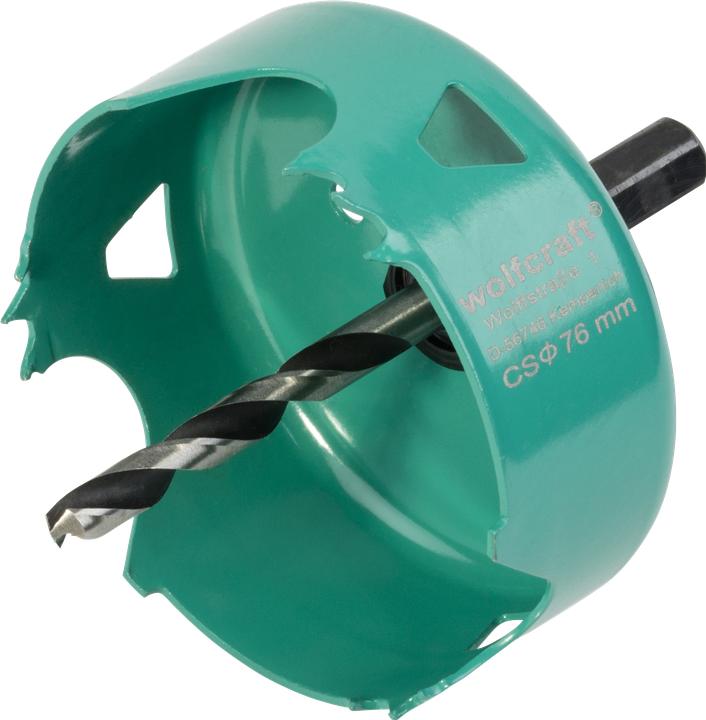 Actual product image wolfcraft wolfcraft 1 Carbonstahl-Lochsäge ø76mm (76 mm)