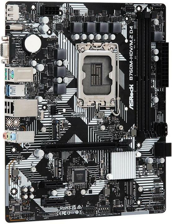 Productafbeelding AsRock B760M-HDV/M.2 D4 Intel DDR4 S1700 (LGA 1700, Intel B760, mATX)