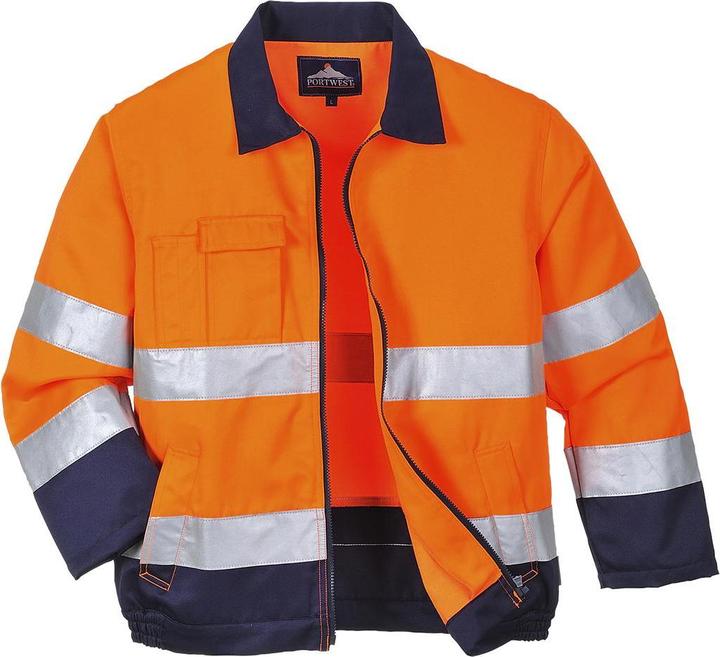 Produktbild Portwest Mens Madrid Contrast High-Vis Bomber Jacket (3XL)