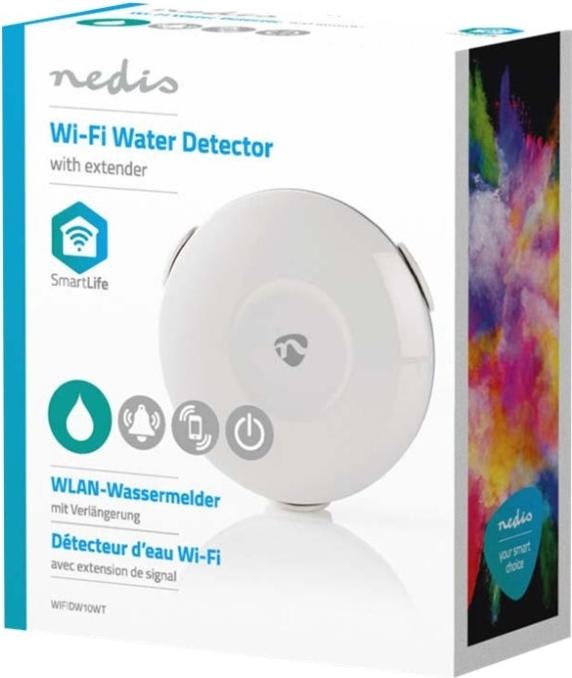 Immagine prodotto Nedis WIFIDW10WT Sensore rivelatore d'acqua e sistema di allarme Wired & Wireless