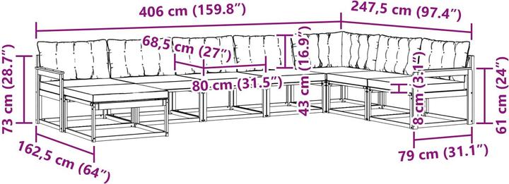 Produktbild vidaXL Sofa Set