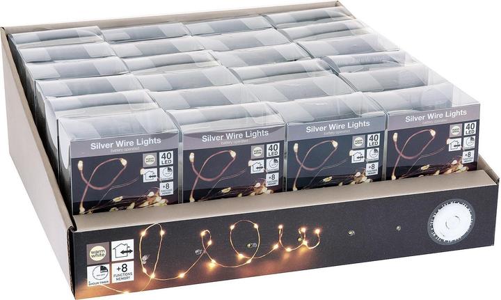 Produktbild Silberdraht 40 LED warmweiss (2.10 m)