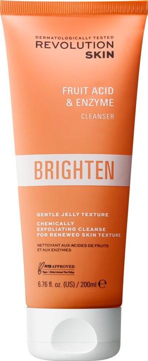 Actual product image Revolution Skincare Brightening cleansing skin peeling Brighten (Fruit Acid and Enzyme Clean ser) (Cleansing scrub, 200 ml)