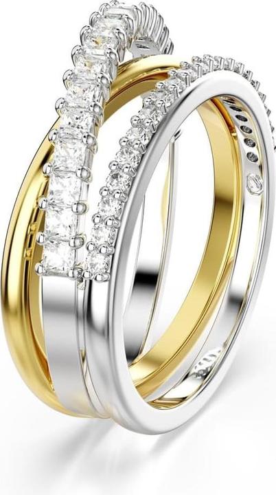 Actual product image Swarovski Hyperbola Ring Various cuts White Metal mix (52)