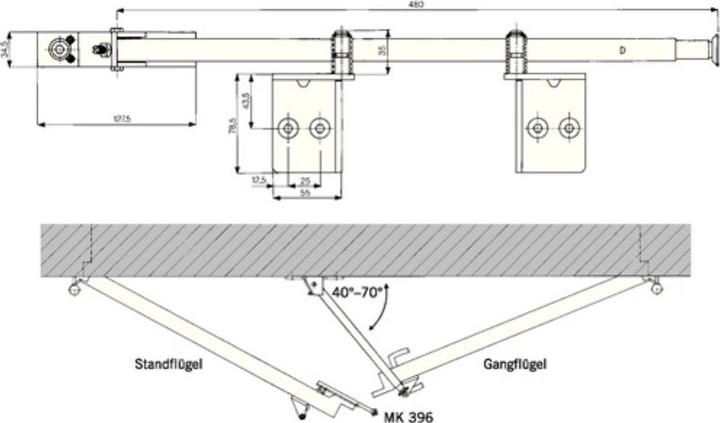 Actual product image Dormakaba Closing sequence control (Indoor)
