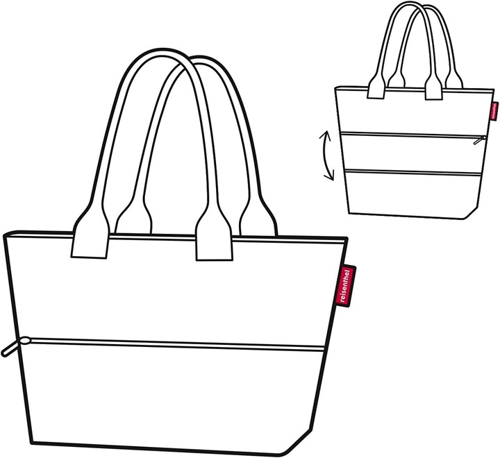 Immagine prodotto reisenthel Borsa Shopper e1 Twist Sky Rose Light Grey