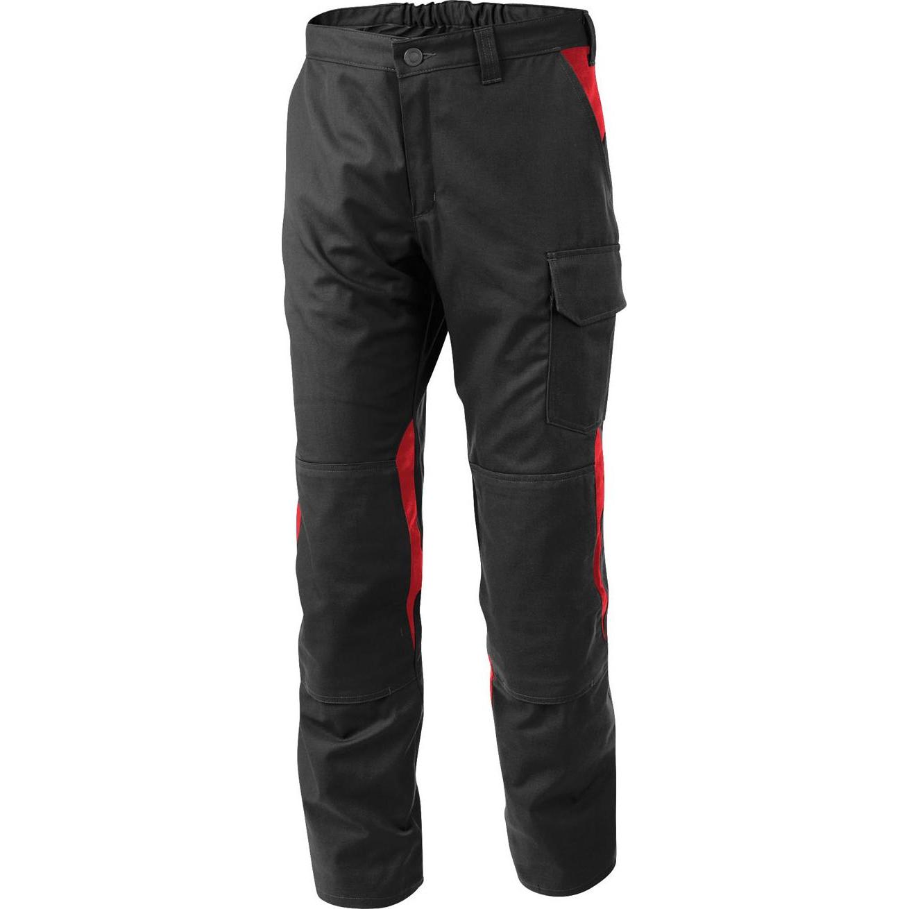 Kübler, Arbeitshose, Vita Cotton+ Hose Schwarz/Mittelrot 29 (29)