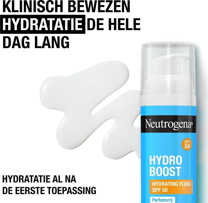 Productafbeelding Neutrogena Hydro Boost Hydrating Fluid Spf 50 - Hydrating Sunscreen For Skin Protection (Zonnecrème, SPF 50)