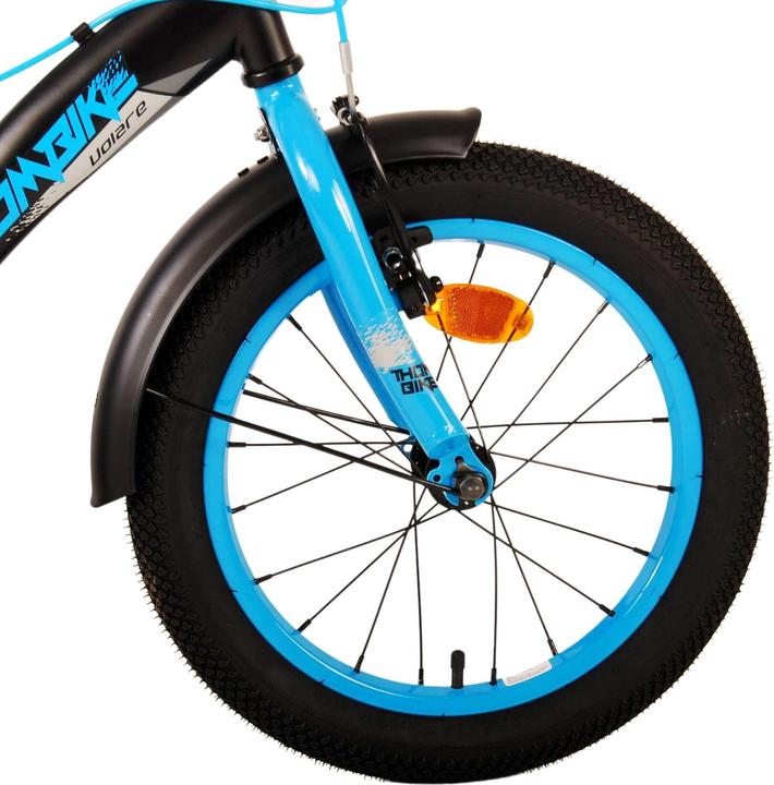 Image du produit Volare Thombike Kinderfiets - Jongens - 16 inch - Zwart Blauw - Twee Handremmen (16")