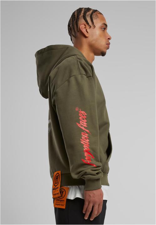 Produktbild Forgotten Faces Courage Defines Oversize Zip Hoody olive XL (XL)