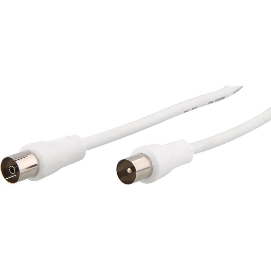 Thumbnail - T'nB CÂBLE ANTENNE COAXIAL 1,5M M/F (BLANC) (Antennenkabel), Antennenkabel