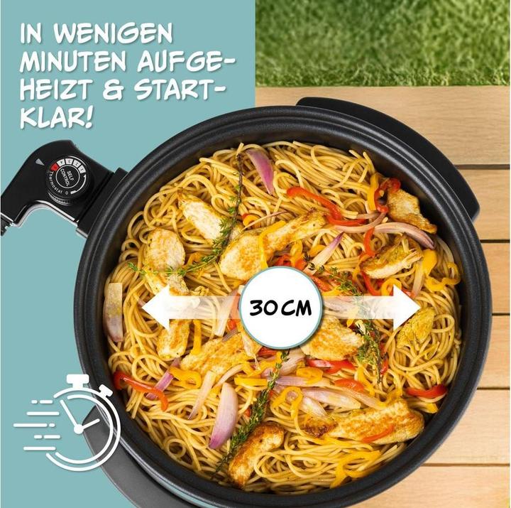 Actual product image Gourmetmaxx Party-Pfanne mit Deckel, 1500 W