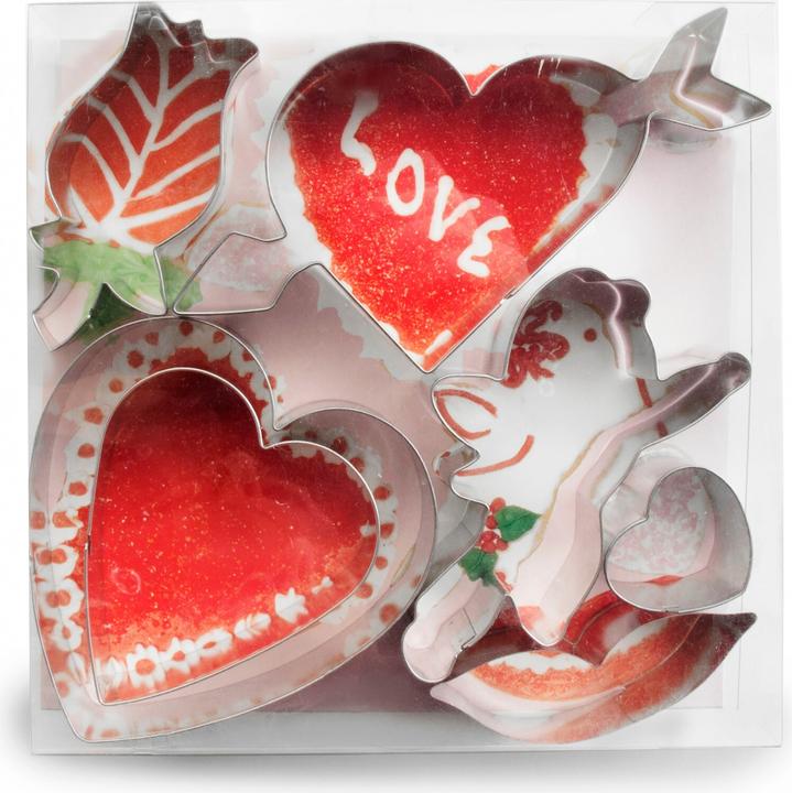 Produktbild Ibili Set 7 Ausstechformen zum Valentinstag 4-9 cm Ideal zur Herstellung von leckeren Keksen und Plätzchen