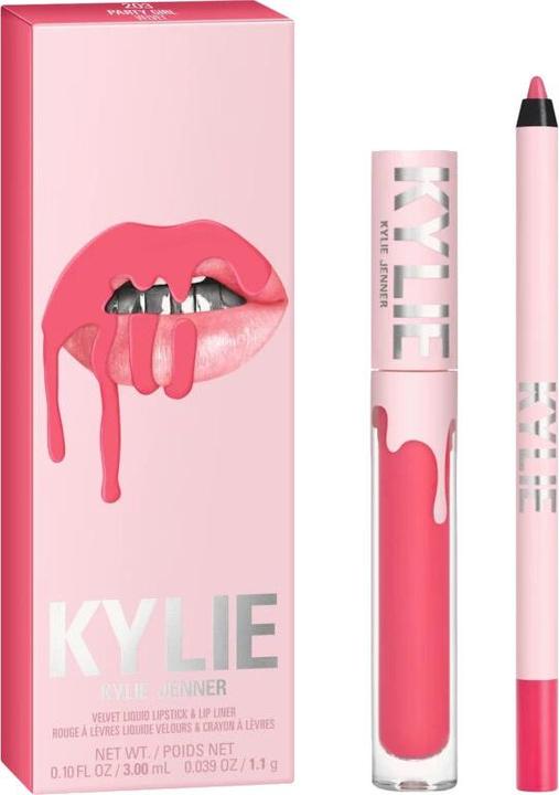 Kylie Jenner Kylie Cosmetics Set Velvet Liquid Lipstick And Lip Liner (405 Red Velvet)