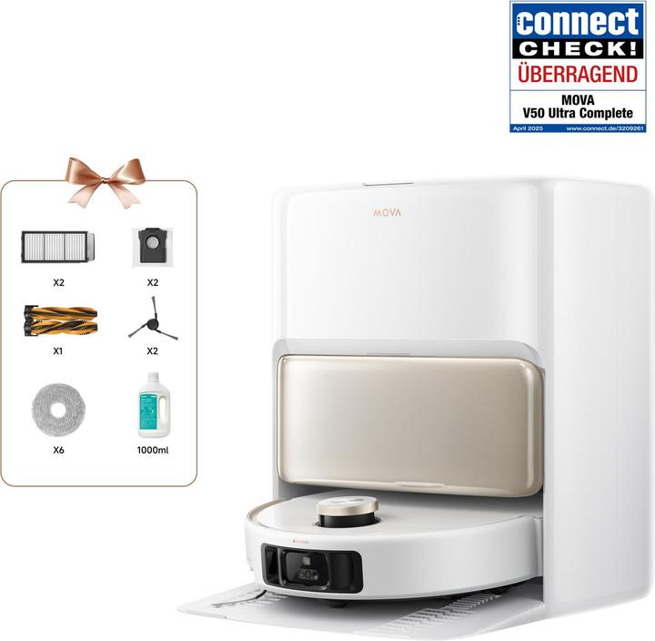 Immagine prodotto Mova V50 Ultra Complete (24000 Pa, Panni di pulizia (rotanti))