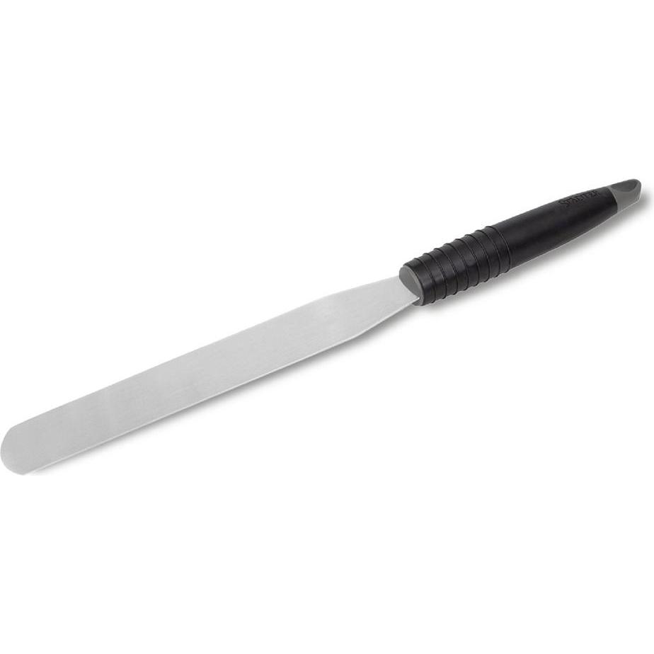 Städter Spatel Gross mit Softgrip Griff, Cake Design Utensilien, Silber, Schwarz, Grau