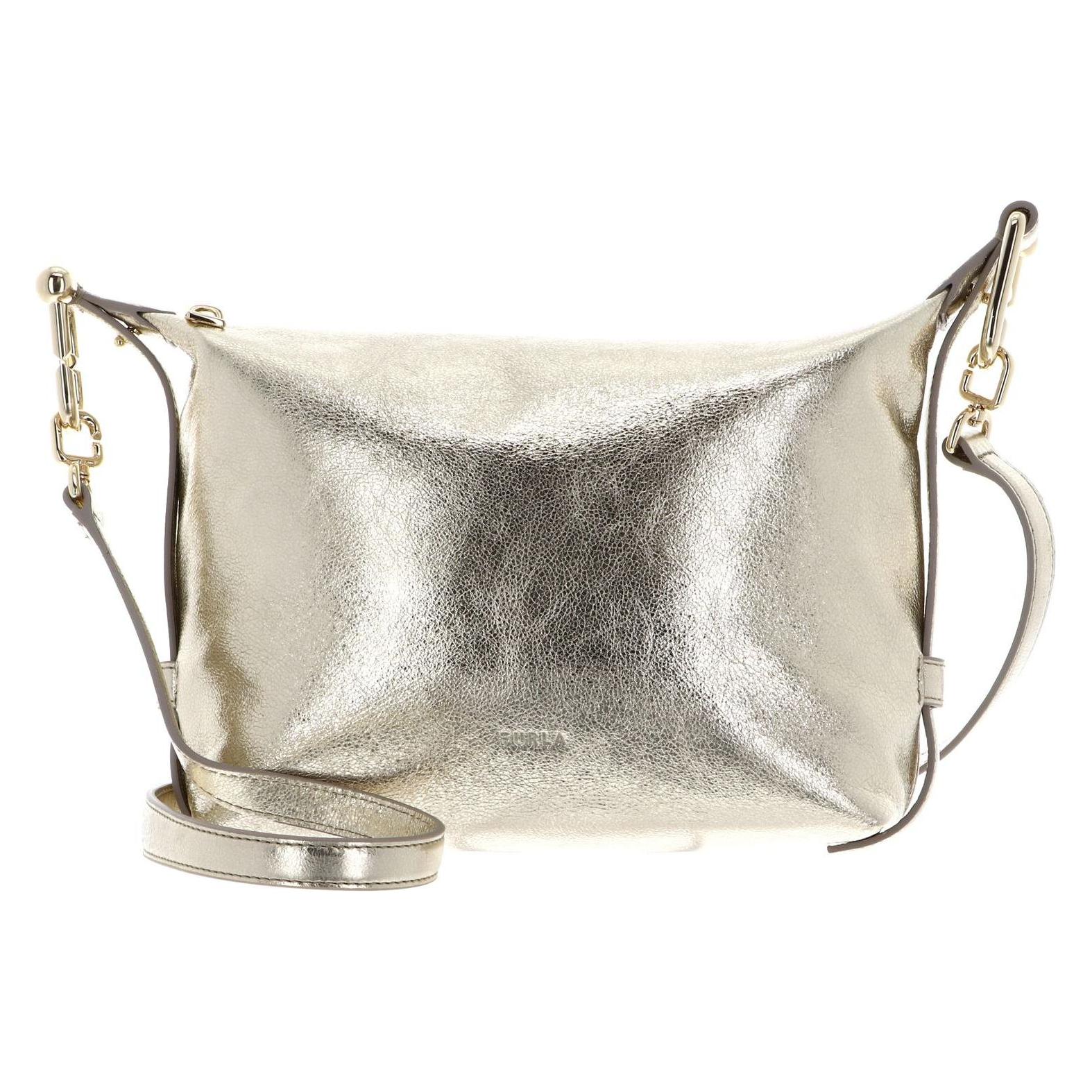 Furla, Damen, Handtasche, Tonie Mini Hobo Bag, Gold