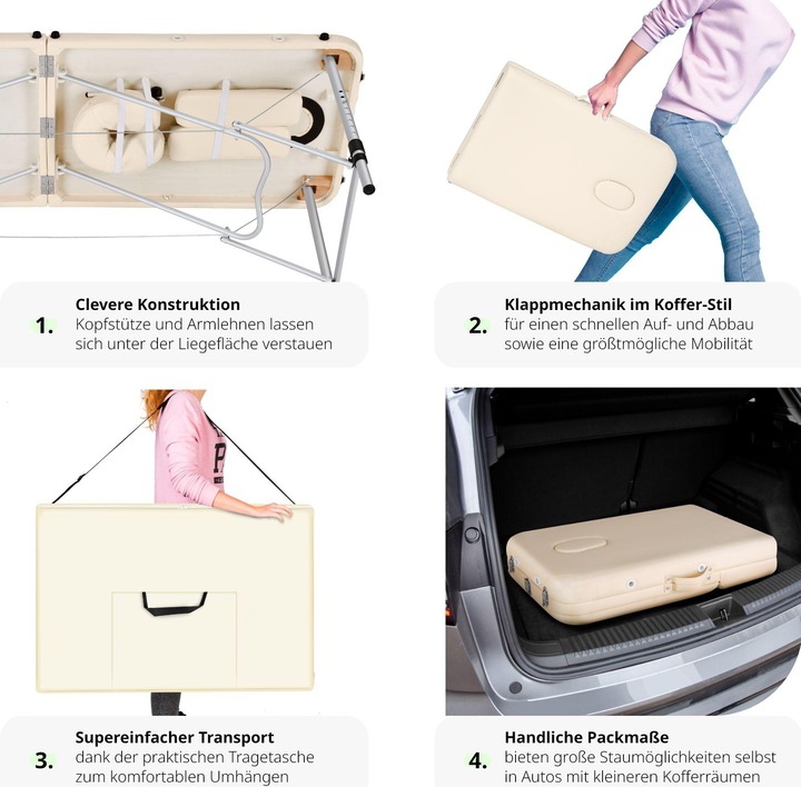 Actual product image tectake Massage table