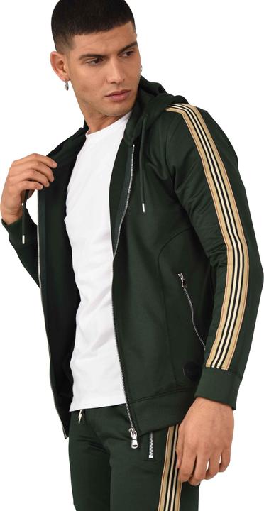 Actual product image Project X Paris hooded sweatshirt with zipper and equestrian stripes (XL)