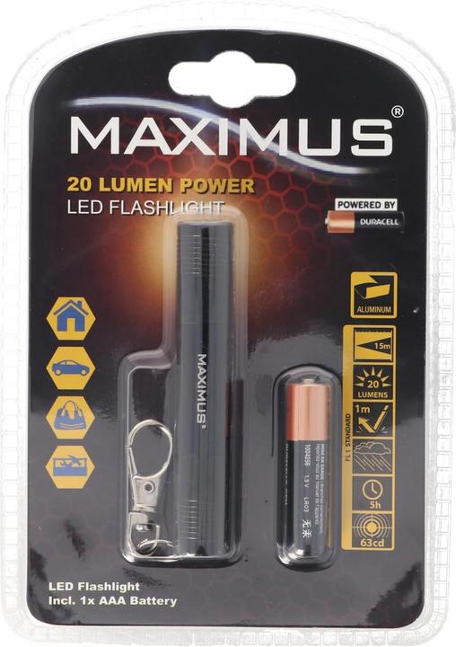 Actual product image Steffen MAXIMUS Flashlight M-FL-003-DU (14 cm, 20 lm)