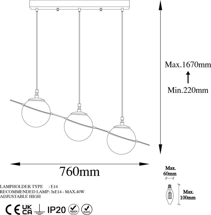 Actual product image Hermia Kalel (E14)