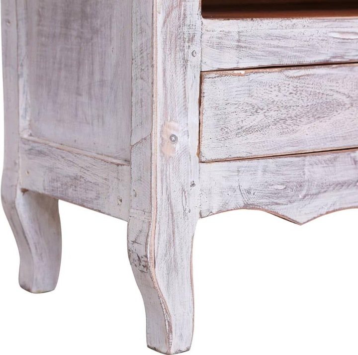 Produktbild VidaXL TV Schrank Weiss Recyceltes Massivholz Lowboard Fernsehtisch Sideboard (120 x 30 x 40 cm)