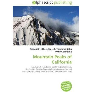 Mountain Peaks of California, Fachbücher