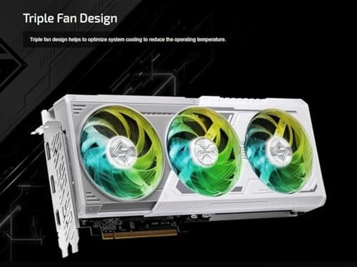 Actual product image AsRock Radeon RX 9060 XT Steel Legend OC (16 GB)