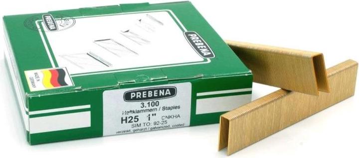 Image du produit Prebena Agrafes zinguées résinées 25 mm