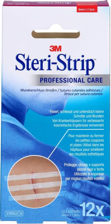 3M Steri Strip sterile 6 mm x 75 mm, 12X3 pcs. (12 x)