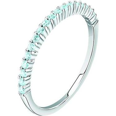 La Petite Story, Ring, - Elegant silver ring with light blue zircons Silver LPS03AWV230 - Circuit: 58 mm, (58)