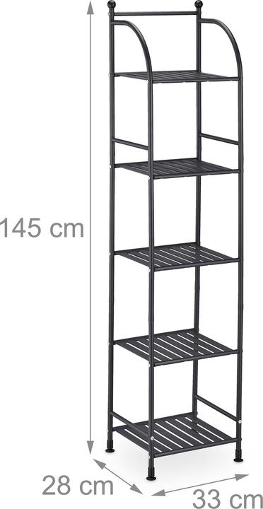 Actual product image Relaxdays Floor standing shelf (33 x 28 x 145 cm)