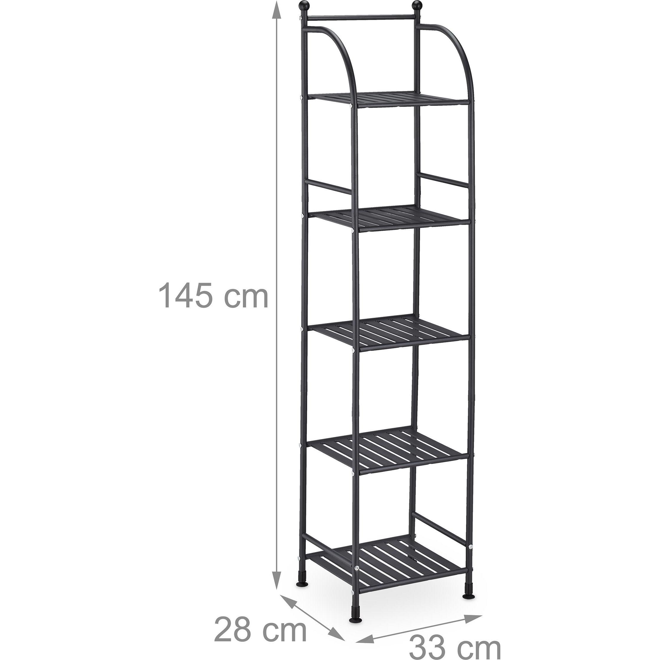 Thumbnail - Relaxdays, Badezimmerregal, Standregal (33 x 28 x 145 cm)