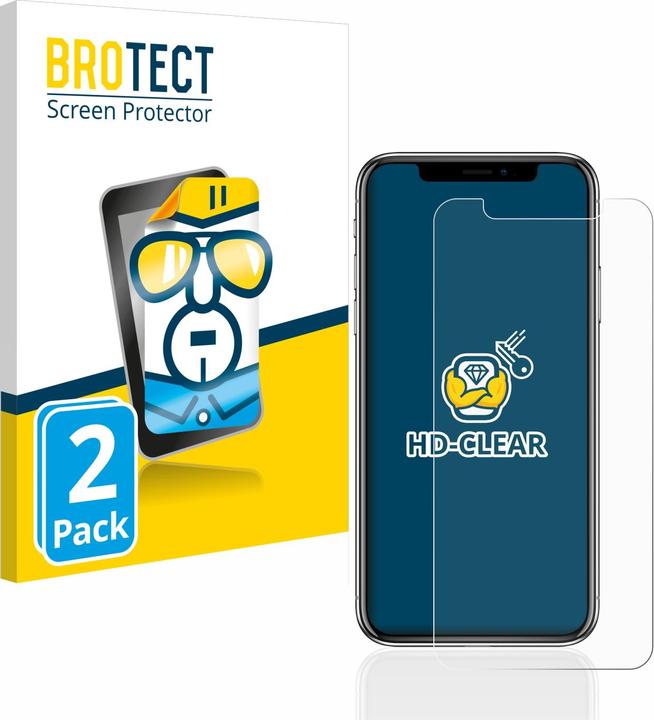 Actual product image BROTECT Screen Protector Clear (2 pcs., Apple iPhone X)