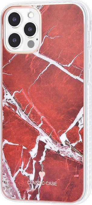 Image du produit UNIQ Accessory Handyhülle Apple iPhone 12 / 12 Pro TPU Case Rot Marmoriert No.99 (Apple iPhone 12, Apple iPhone 12 Pro)