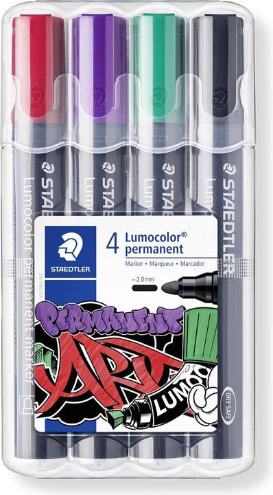 Produktbild Staedtler Lumocolor permanent marker 352 Permanent-Marker mit Rundspitzen (4 x)