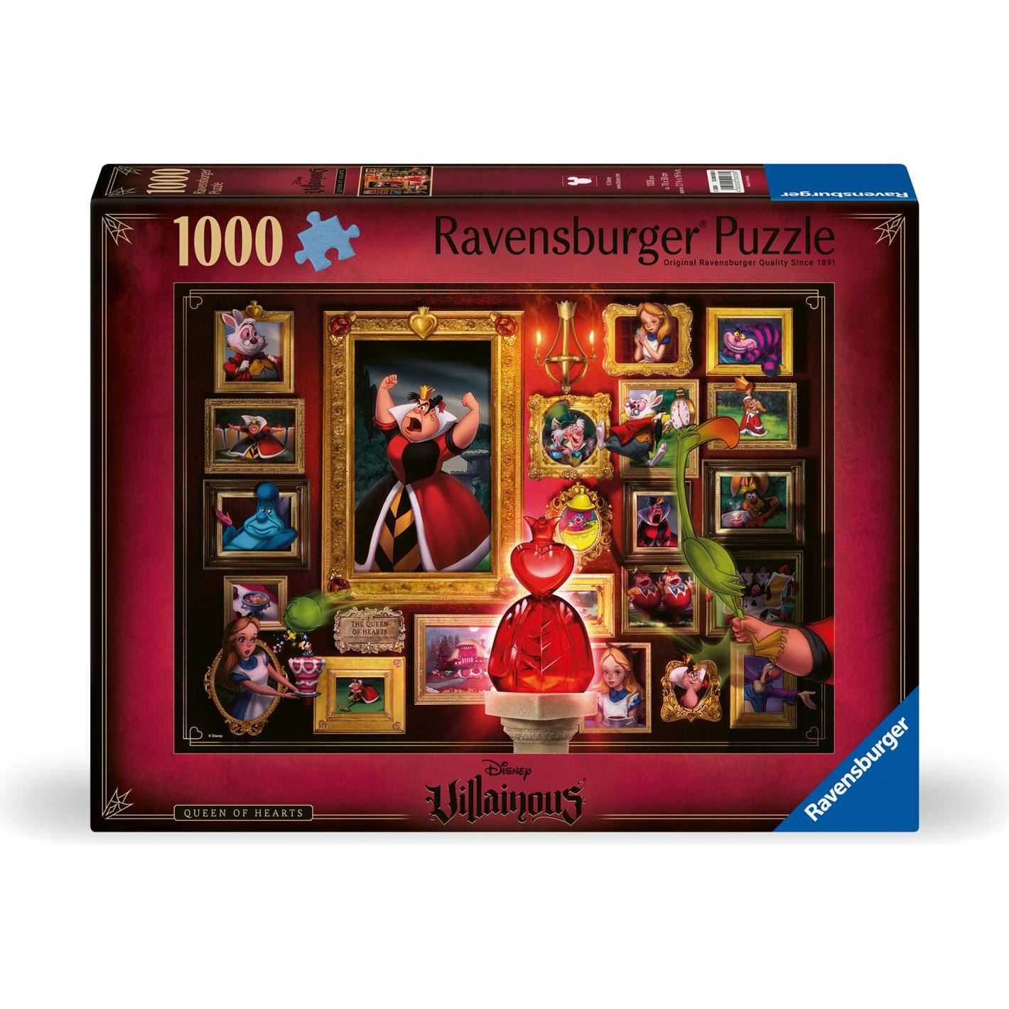 Ravensburger Puzzle 1000 Teile 12000038 - Disney Villainous Herzkönigin - Die beliebten Charaktere (1000 Teile)