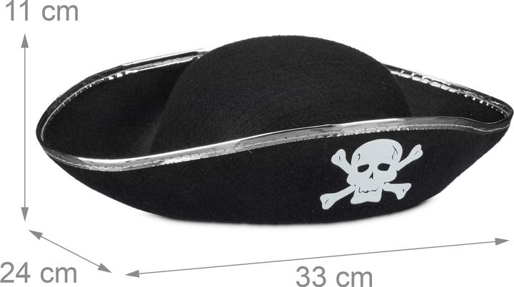Image du produit Relaxdays 4x chapeaux-de-pirate