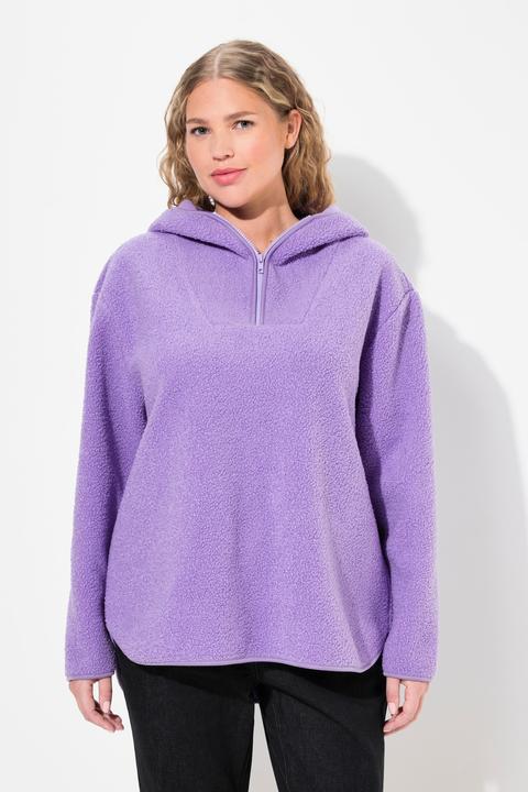 Produktbild Ulla Popken Teddypullover, Plüsch, Kapuze, Langarm (46, 48)