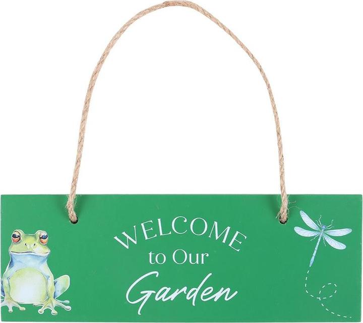 Something Different Welcome To Our Garden Hanging Sign (20 x 7 cm)