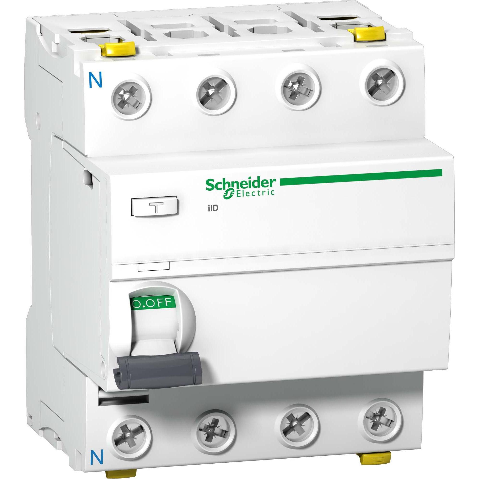 Schneider Electric, Schutzschalter, FISchalter 4P 63A 30mA Typ