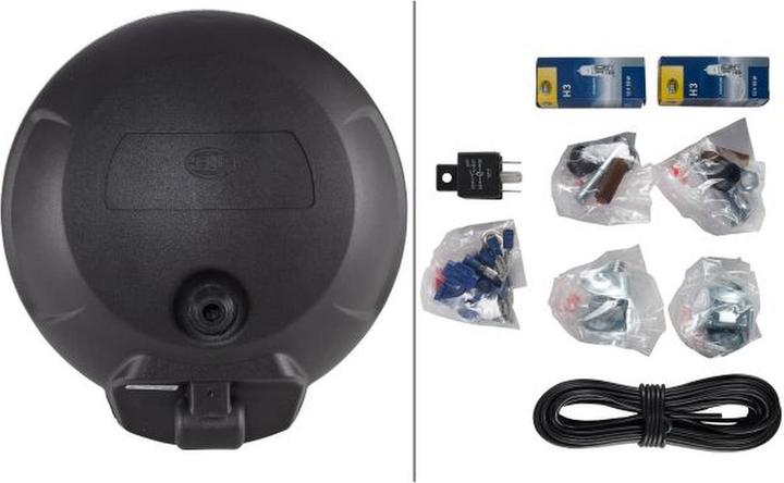 Image du produit Hella Jeu de phares longue portée halogène FF, ronds, gauche/droite, sans capuchon de protection
