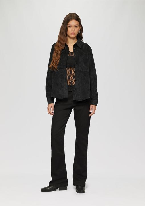 Produktbild S.Oliver Bluse Cordbluse mit Brusttaschen (40)