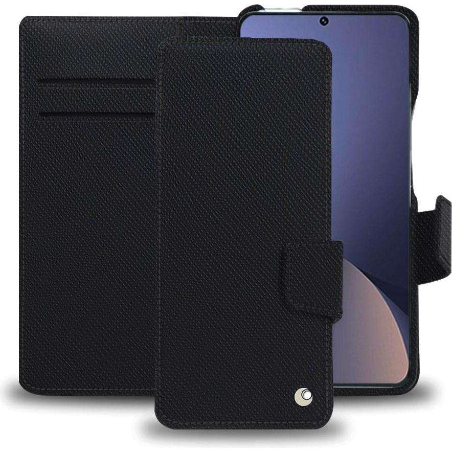 Noreve Lederschutzhülle Xiaomi 12 Pro (Xiaomi 12 Pro), Smartphone Hülle, Schwarz