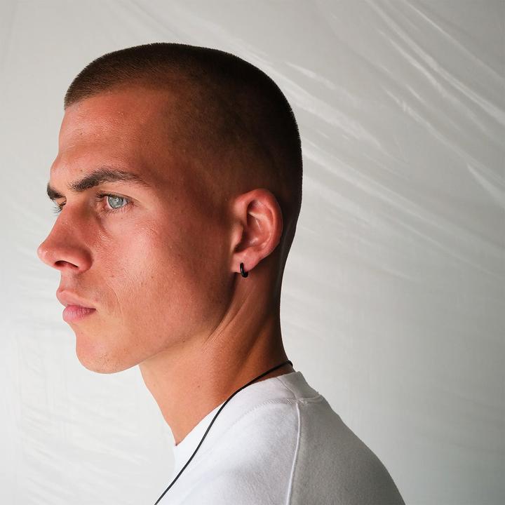 Immagine prodotto K12 - Black Square Creole - 2 mm (Acciaio chirurgico 316L, DLC "Diamante come il carbonio")