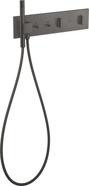 brushed black chrome